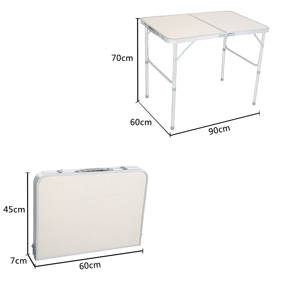 3FT Aluminum Folding Table with Carrying Handle C685