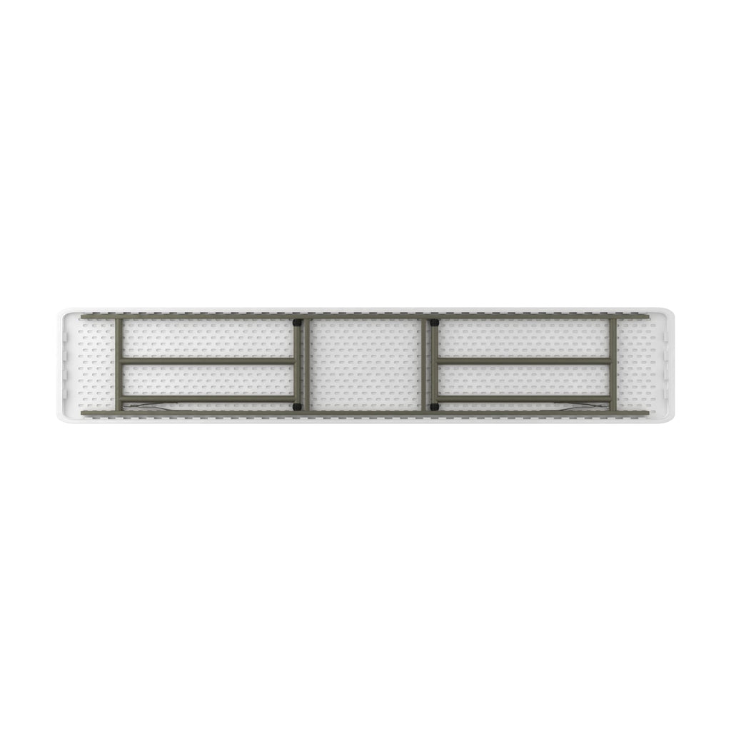 Granite White Heavy-Duty Blow Molded Plastic Folding Table T763