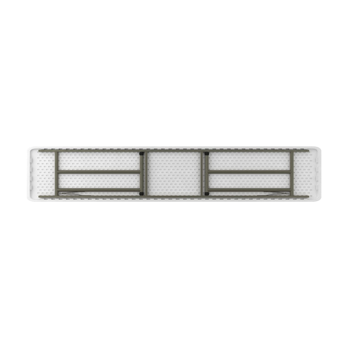 Granite White Heavy-Duty Blow Molded Plastic Folding Table T763