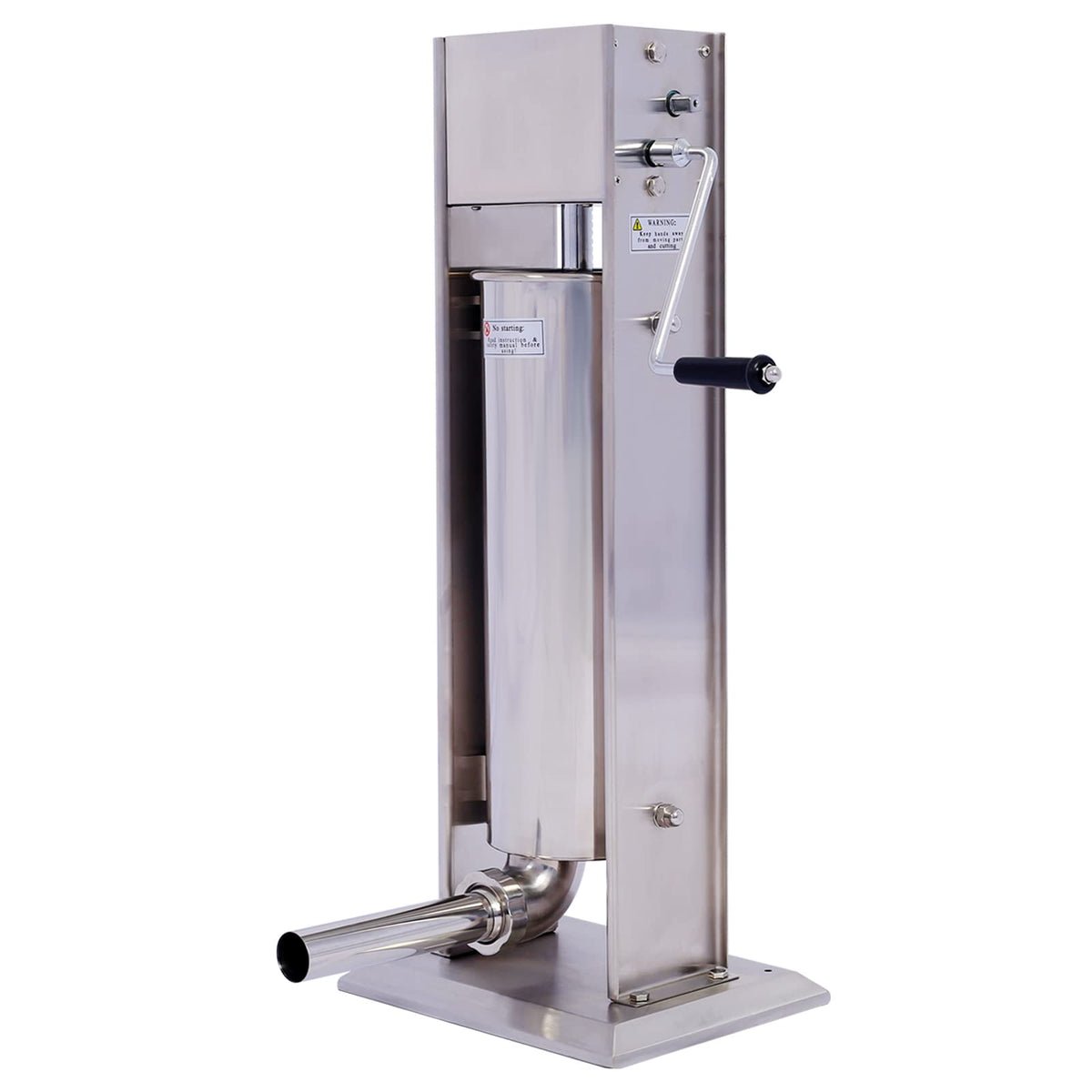 Stainless Steel 15LB Sausage Stuffer with 4 Stuffing Tubes W460