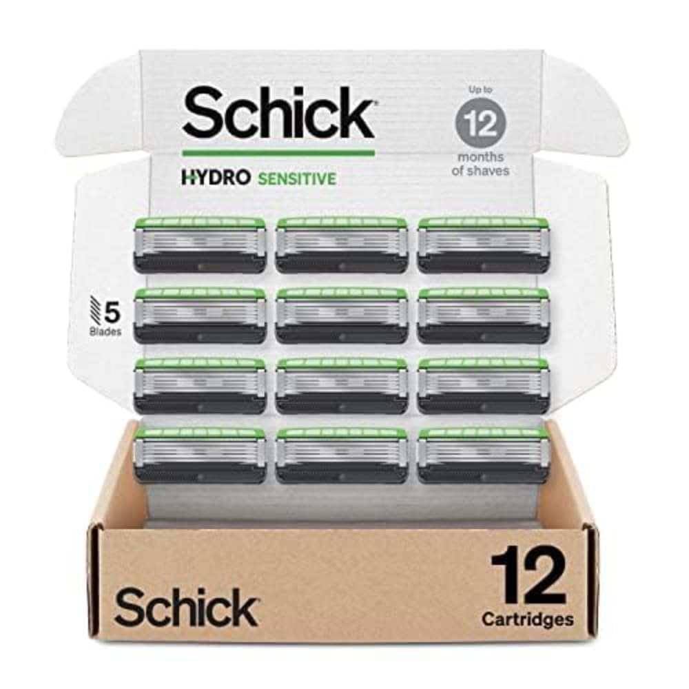 5-Blade Sensitive Razors Refills, 12 ct L912172