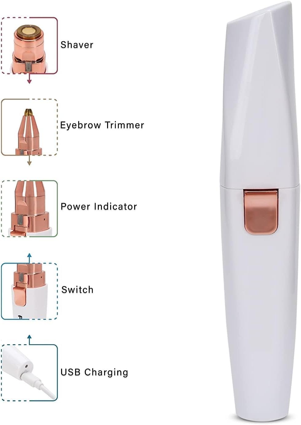 2 in 1 Rechargeable Eyebrow Trimmer X648968