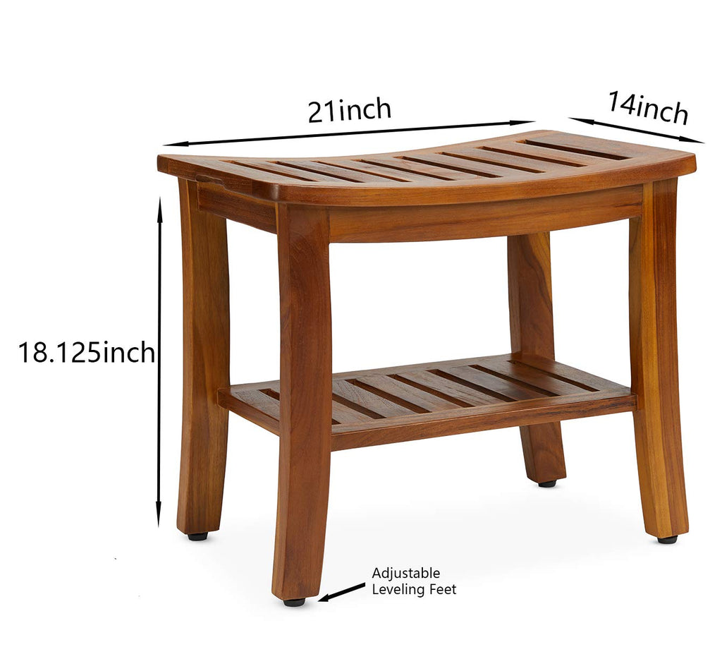 Teak Shower Bench & Stool I455