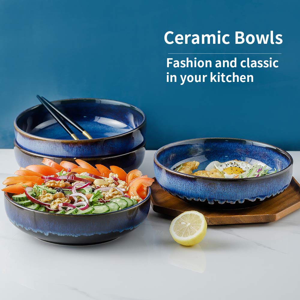 46 OZ Ceramic Pasta Bowls Set of 4 S3322