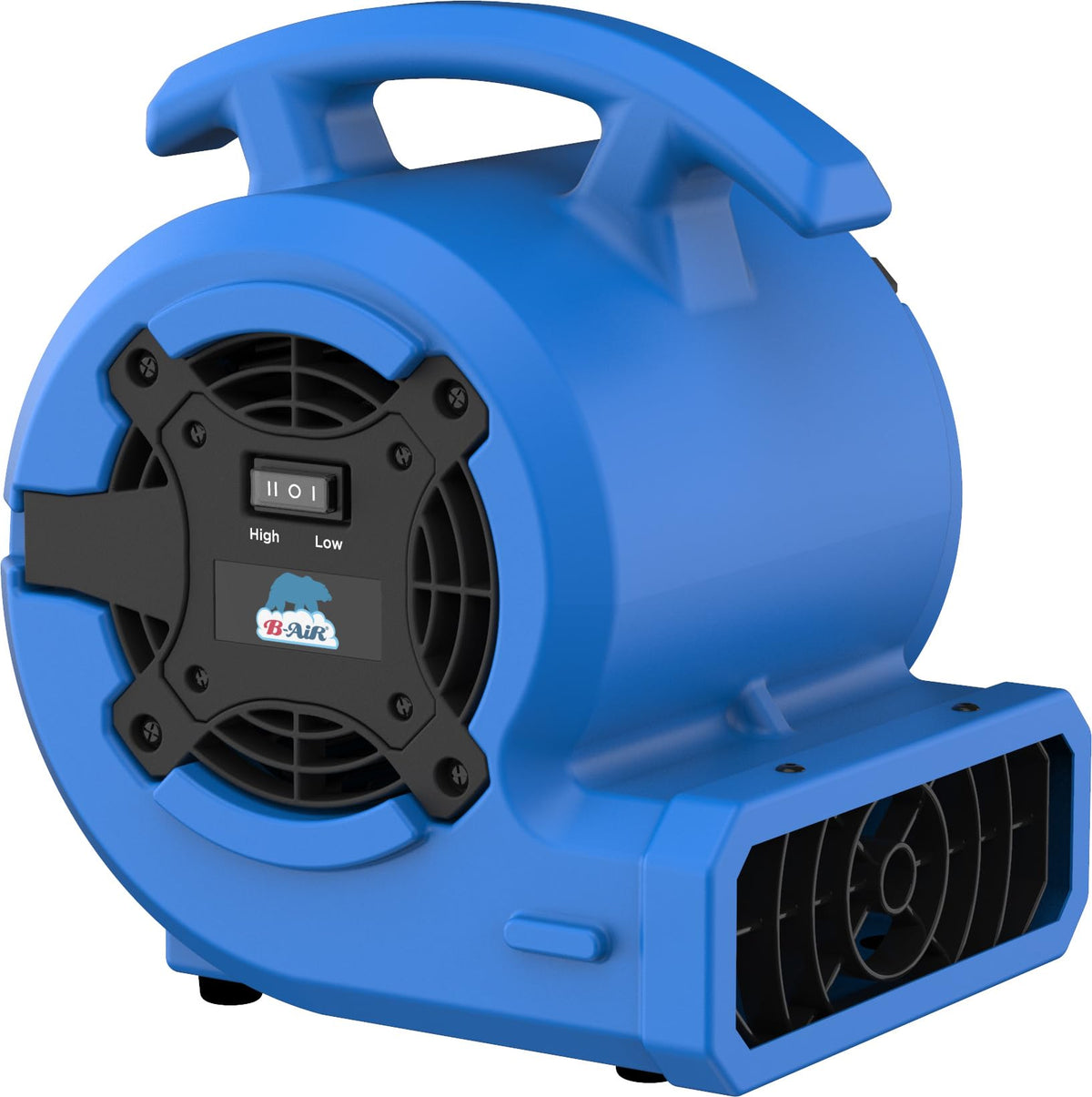 1/8 HP Air Mover Floor Fan, 2 Speeds, Blue F718545