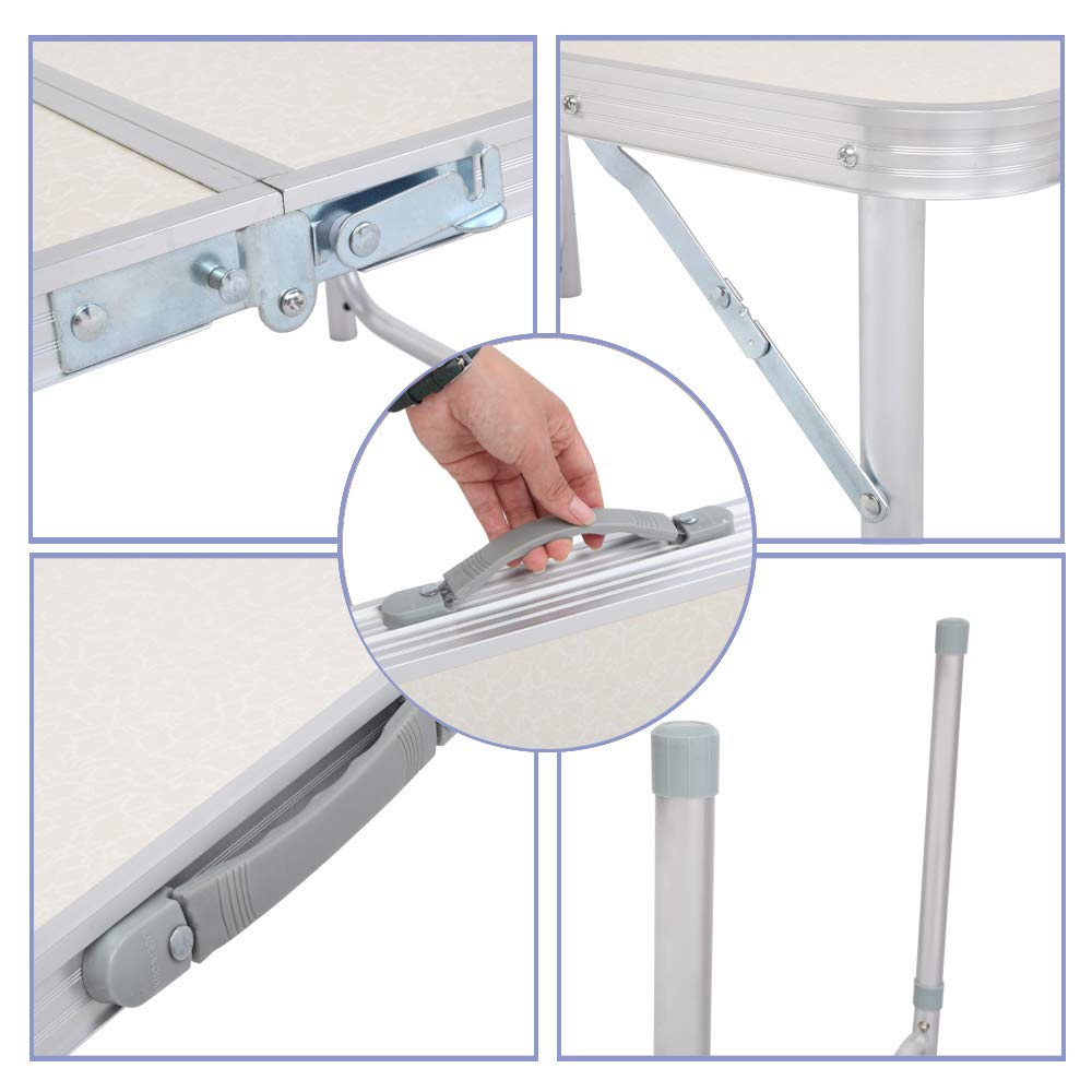 3FT Aluminum Folding Table with Carrying Handle C685