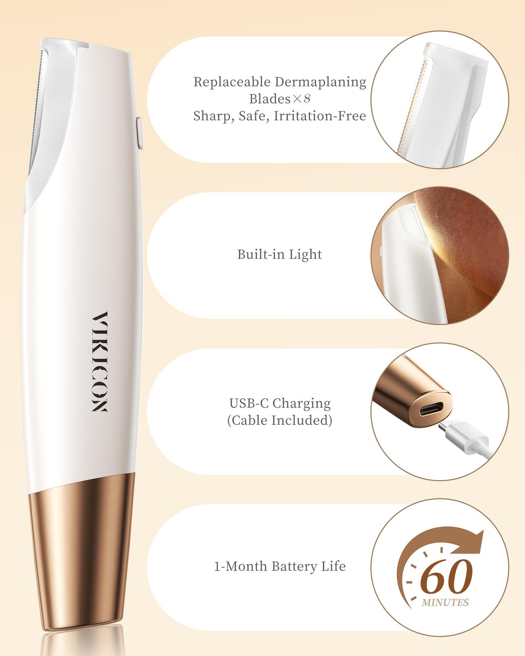 Dermaplane Razor for Women Face Q526636