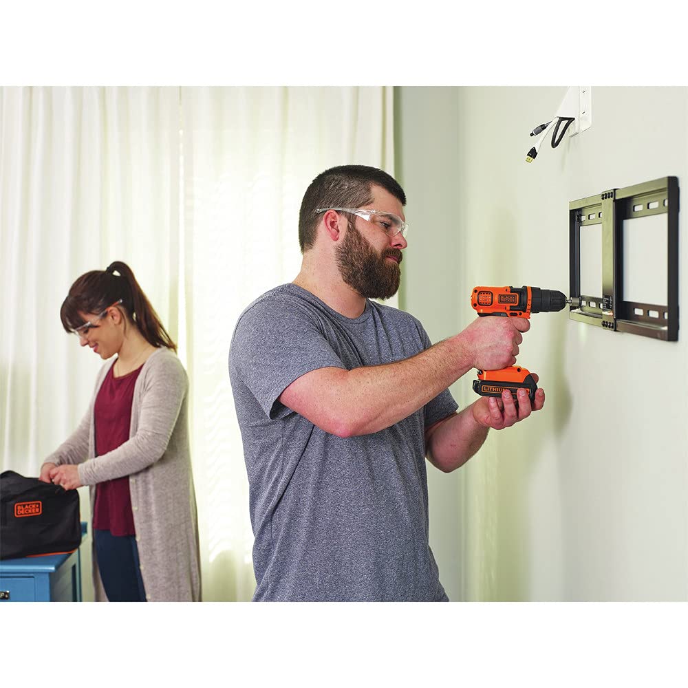 20V MAX 68-Piece Cordless Drill and Home Tool Kit with Storage Bag A81390
