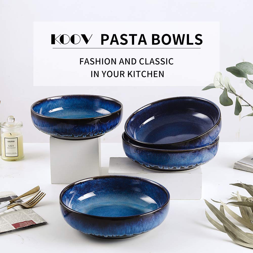 46 OZ Ceramic Pasta Bowls Set of 4 S3322