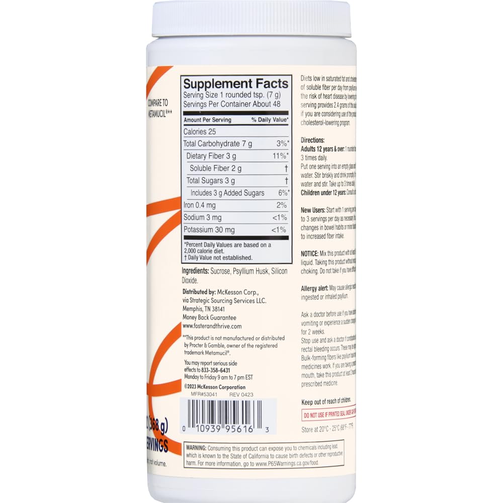 Psyllium Husk Powder Supplement 4-in-1 Fiber S6677