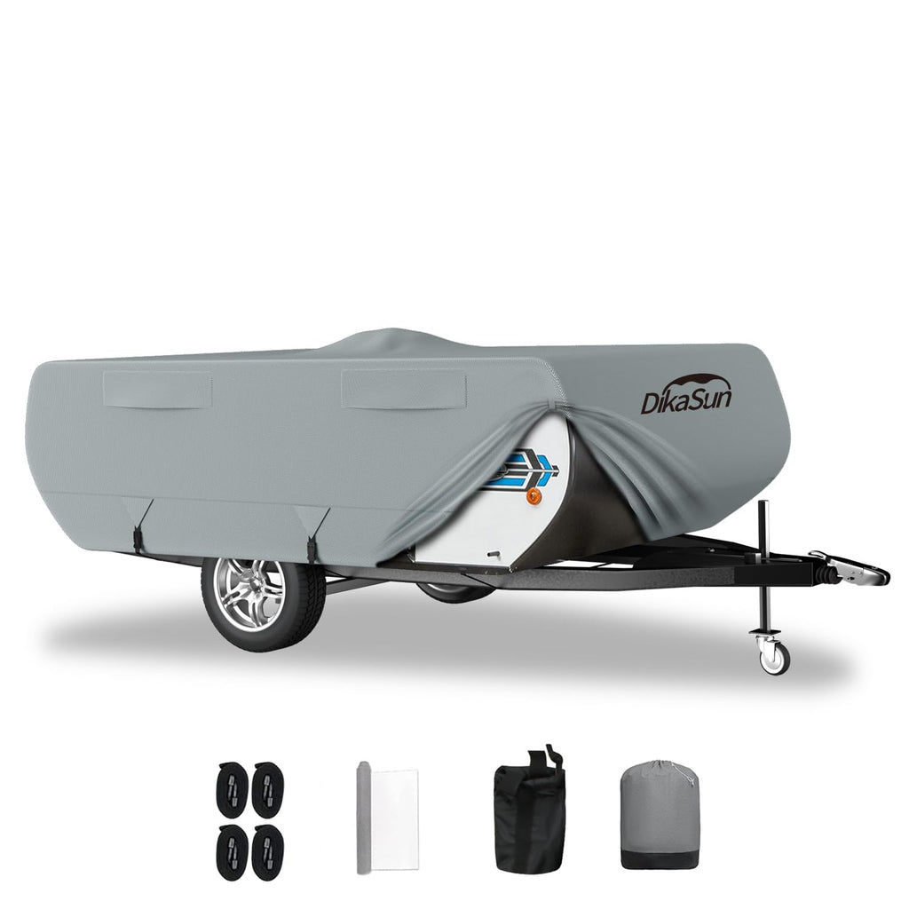 14' ~ 16' 7 Layers Waterproof Pop-up Camper Cover W26346