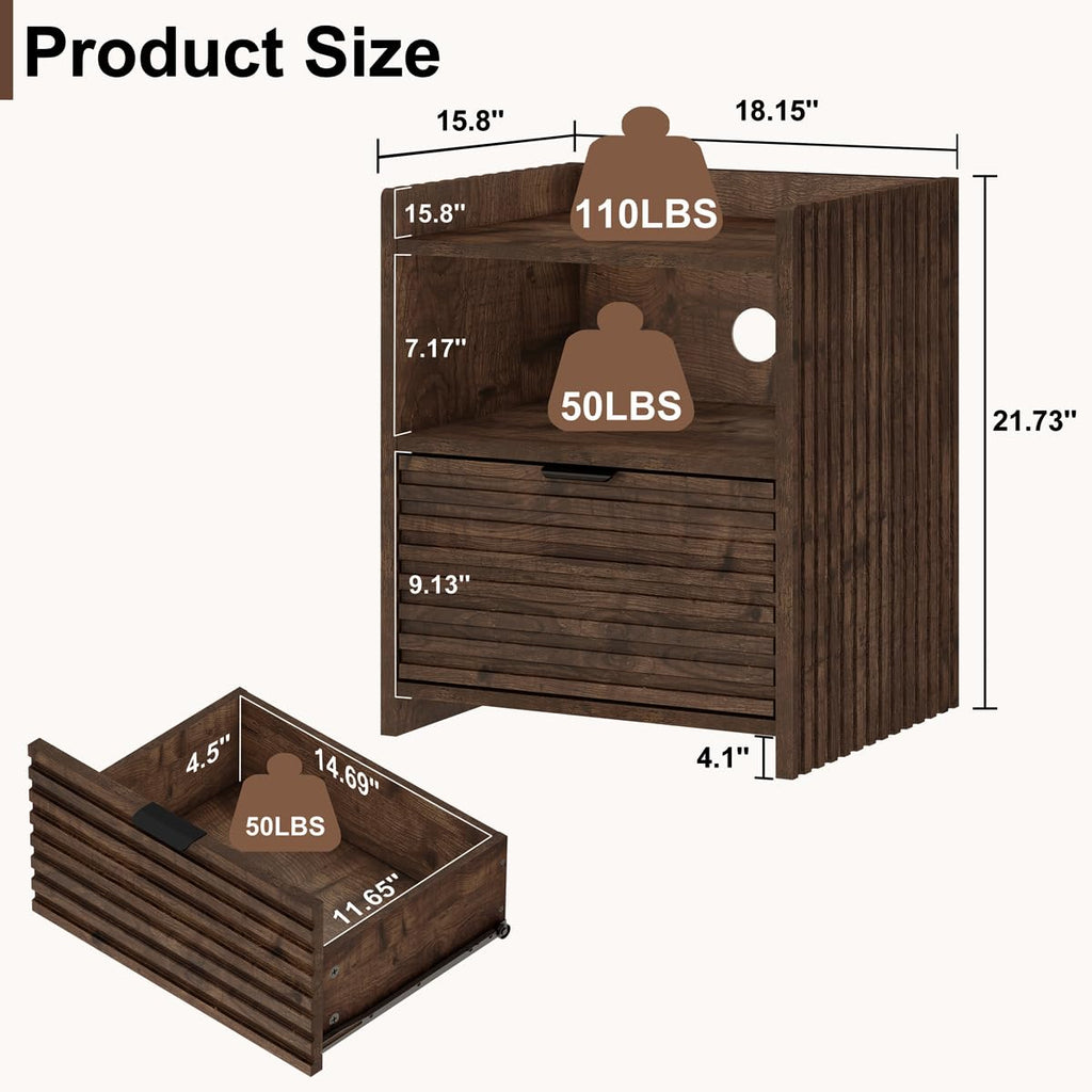 Rustic Oak Console Table with 2 Drawers N430030