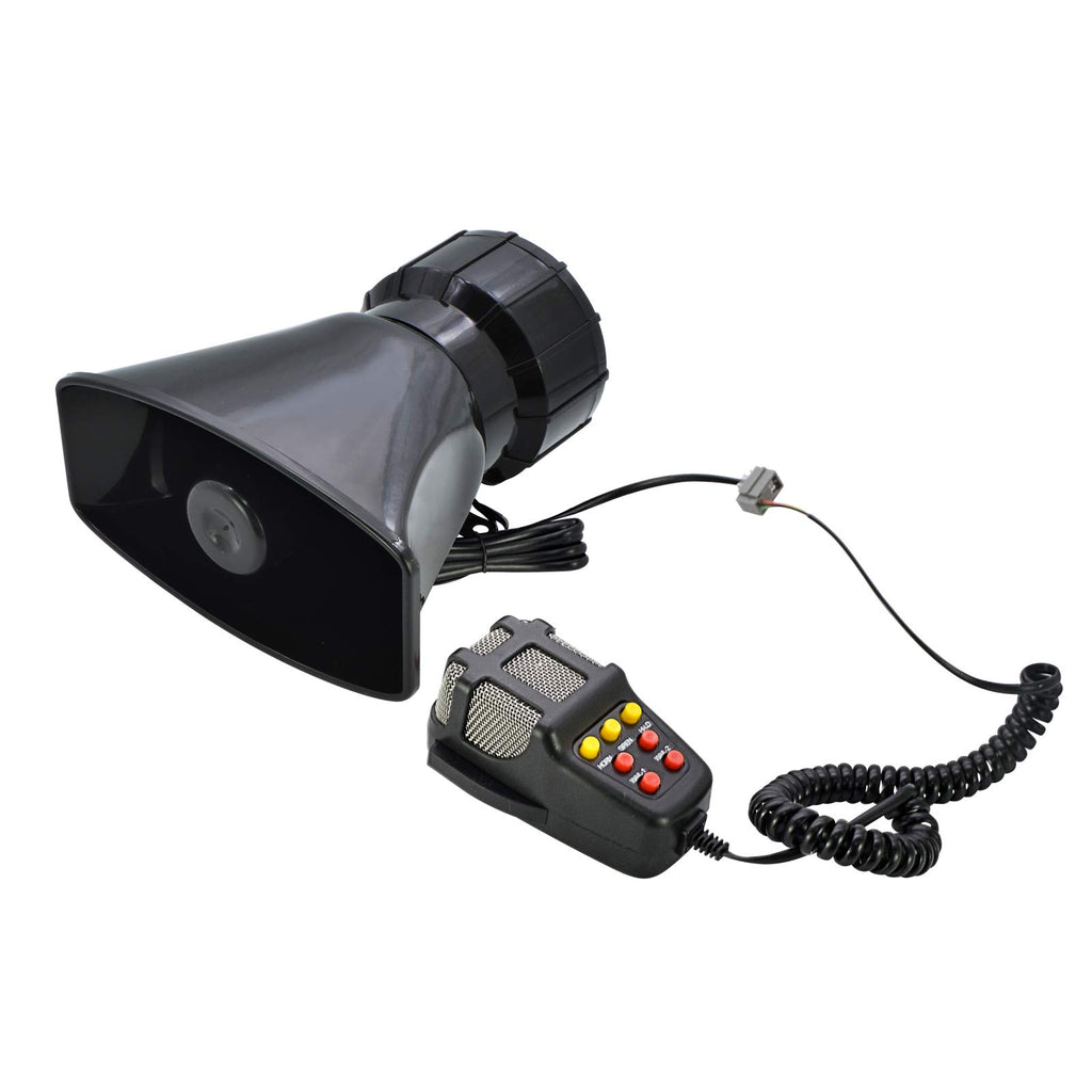 100W 7 Tones Wired Handheld Microphone Car Siren Speaker N826956