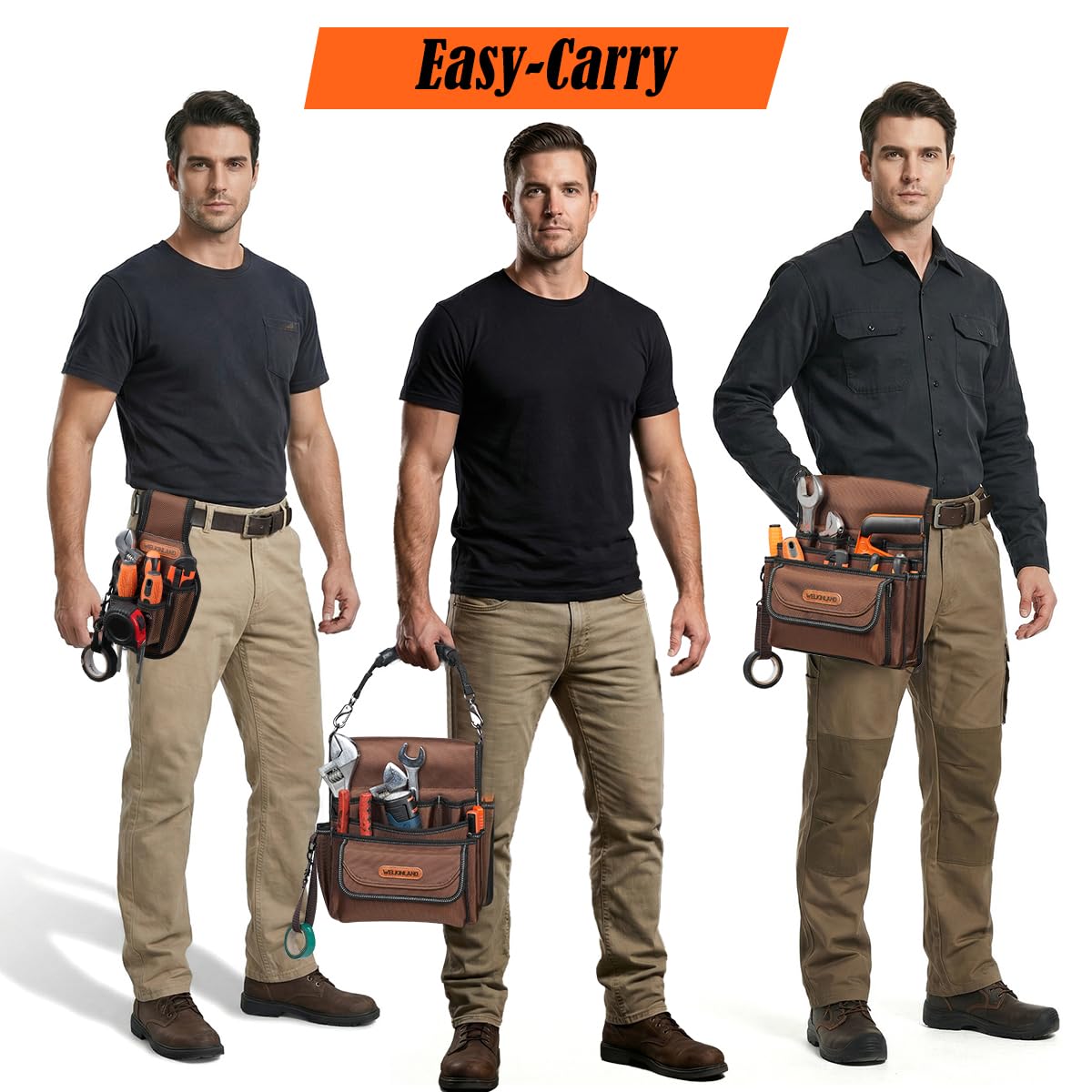 7-Pocket & 10-Pocket Tool Belt Pouches Set M5278