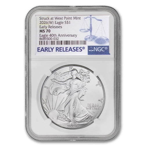 1 oz American Silver Eagle Coin MS-70 Y469023