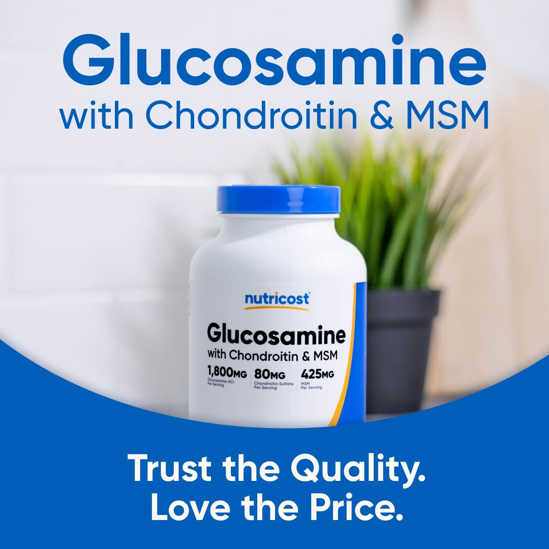 Glucosamine 1800mg with Chondroitin & MSM, 240 Tablets V749891