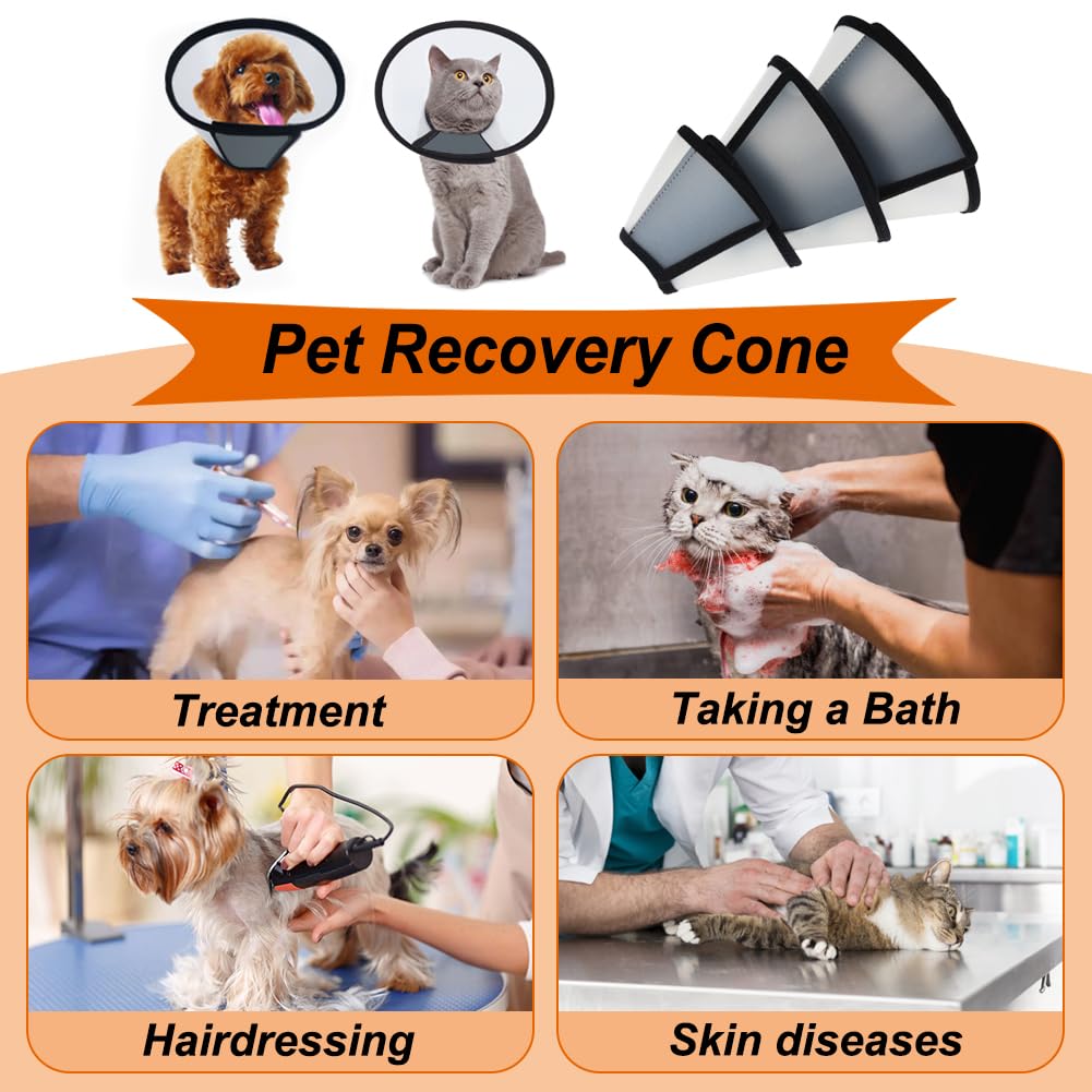 Adjustable PVC Cat Recovery Cone T673696