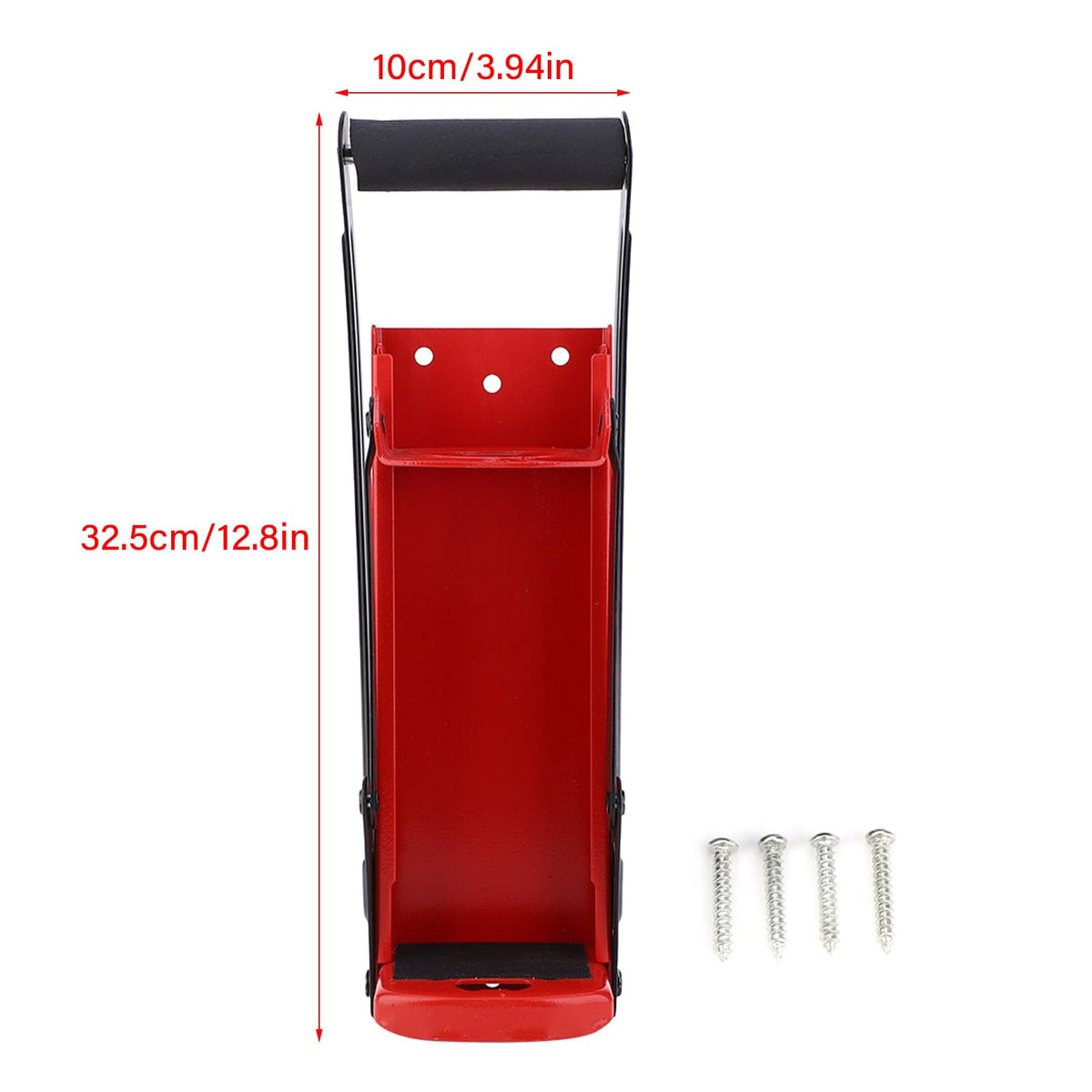 HeavyDuty Can Crusher Red Steel with Rubber Handle L3953