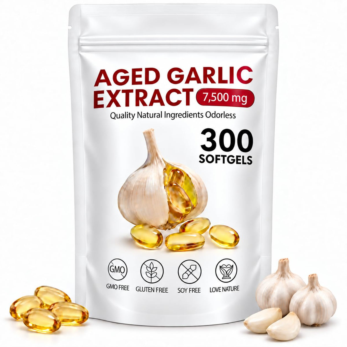 Odorless Garlic Supplement 300 Capsules D463518