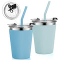 Stainless Steel Kids Cups with Lids, 12oz Spill Proof, 2 Pack T65750