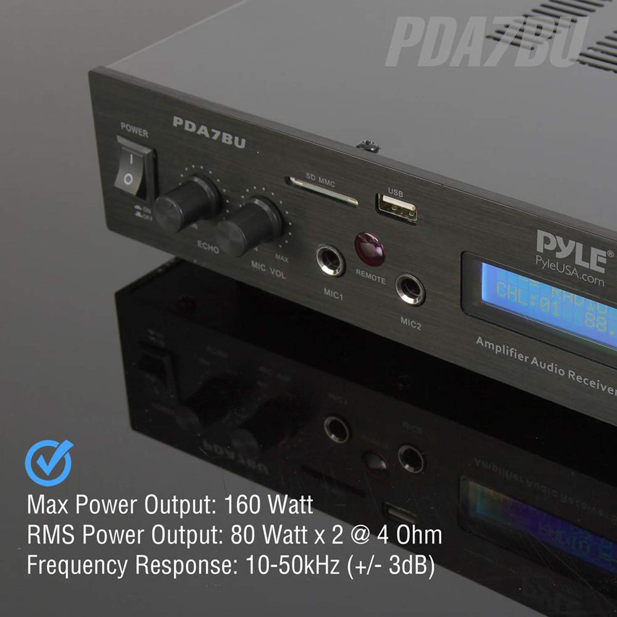200 Watts 5 Channels Bluetooth Home Theater Amplifier T644315