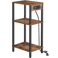Tall Side Table with Charging Station P275