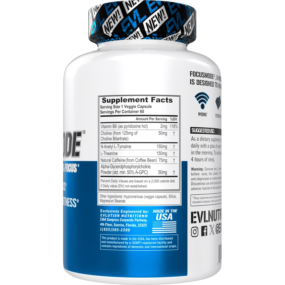 Caffeine L-Theanine Alpha GPC Supplement U222424