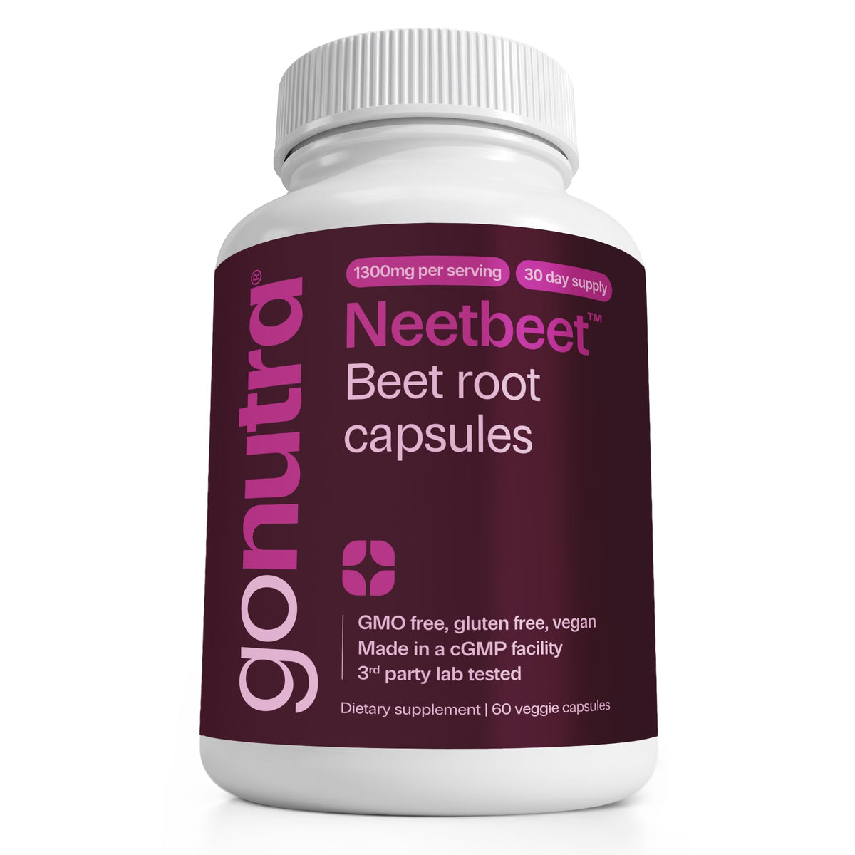 Organic Beet Root Capsules 1300mg 60ct L68596