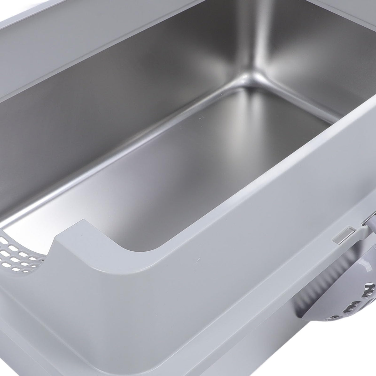 Enclosed Stainless Steel Litter Box with Flip Top Lid I281