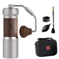 Manual Coffee Grinder Silver with Carrying Case Stainless Steel Conical Burr B823
