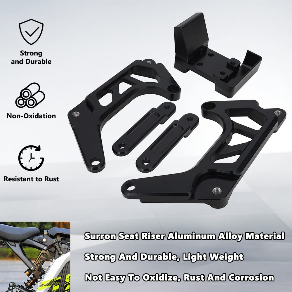 Seat Extender Cushion Riser Lift Kit Black K372