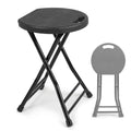 18 Inch Black Folding Plastic Metal Bar Stool F103
