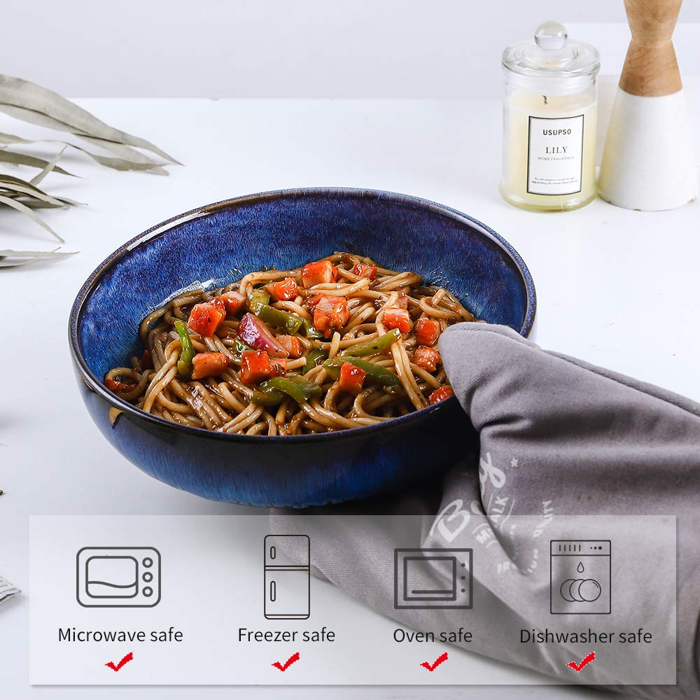46 OZ Ceramic Pasta Bowls Set of 4 S3322