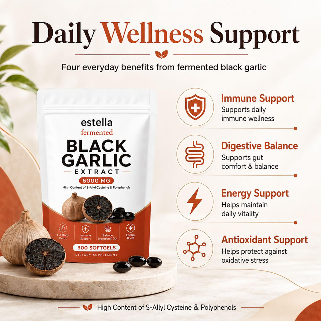 Fermented Black Garlic Extract Softgels, Vegan, Non-GMO, 300 Count L19569