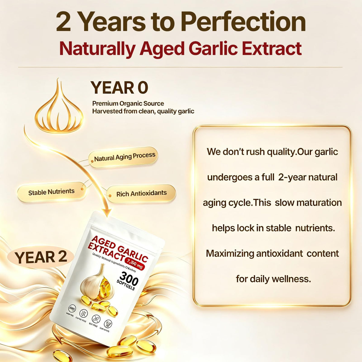 Odorless Garlic Supplement 300 Capsules D463518