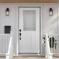 White Fiberglass Prehung 36" x 80" Entry Door B462202