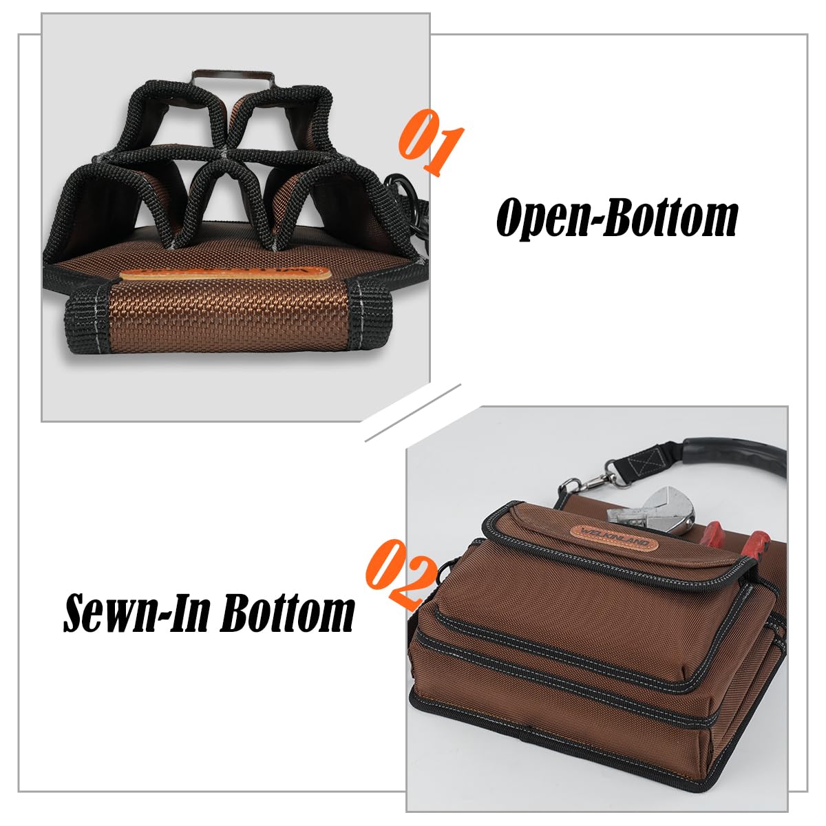 7-Pocket & 10-Pocket Tool Belt Pouches Set M5278