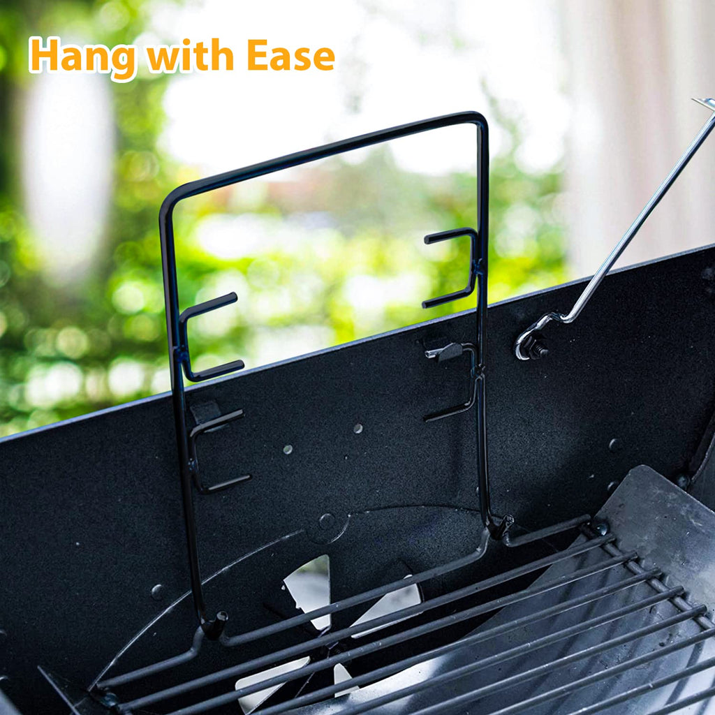 27 inch Charcoal Ash Pan Replacement with 2pcs Grate Hanger A248