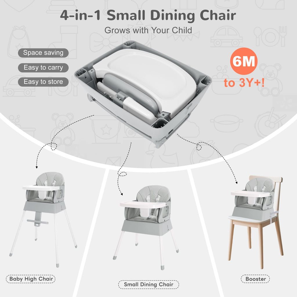 4 in 1 Portable Convertible High Chair O90941