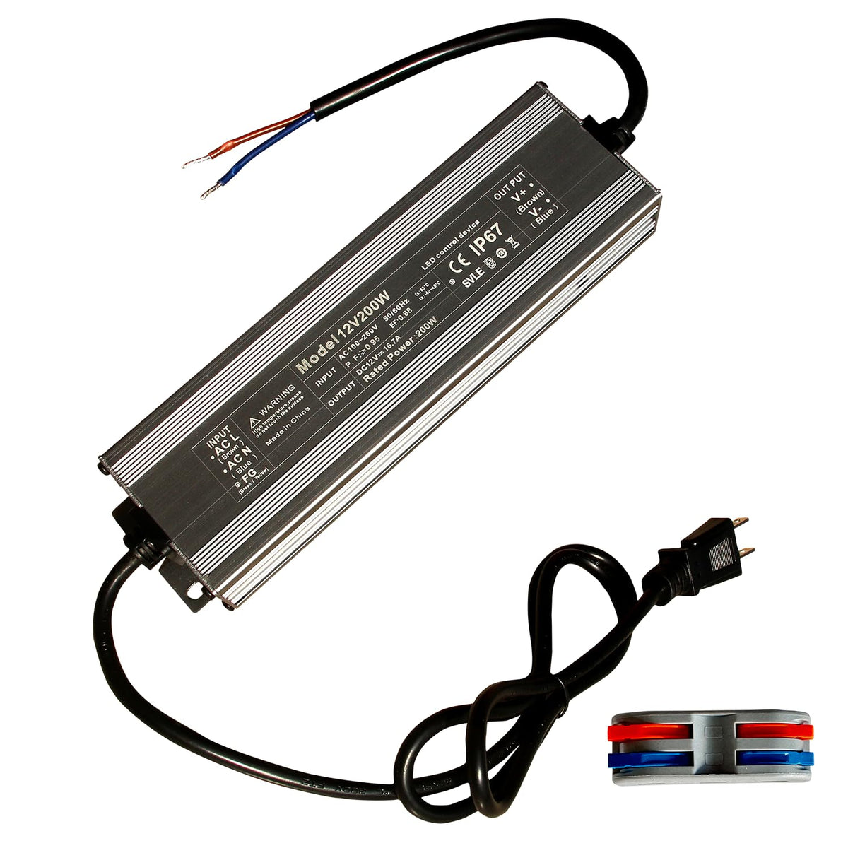 12V 200W IP67 Waterproof LED Transformer S4970