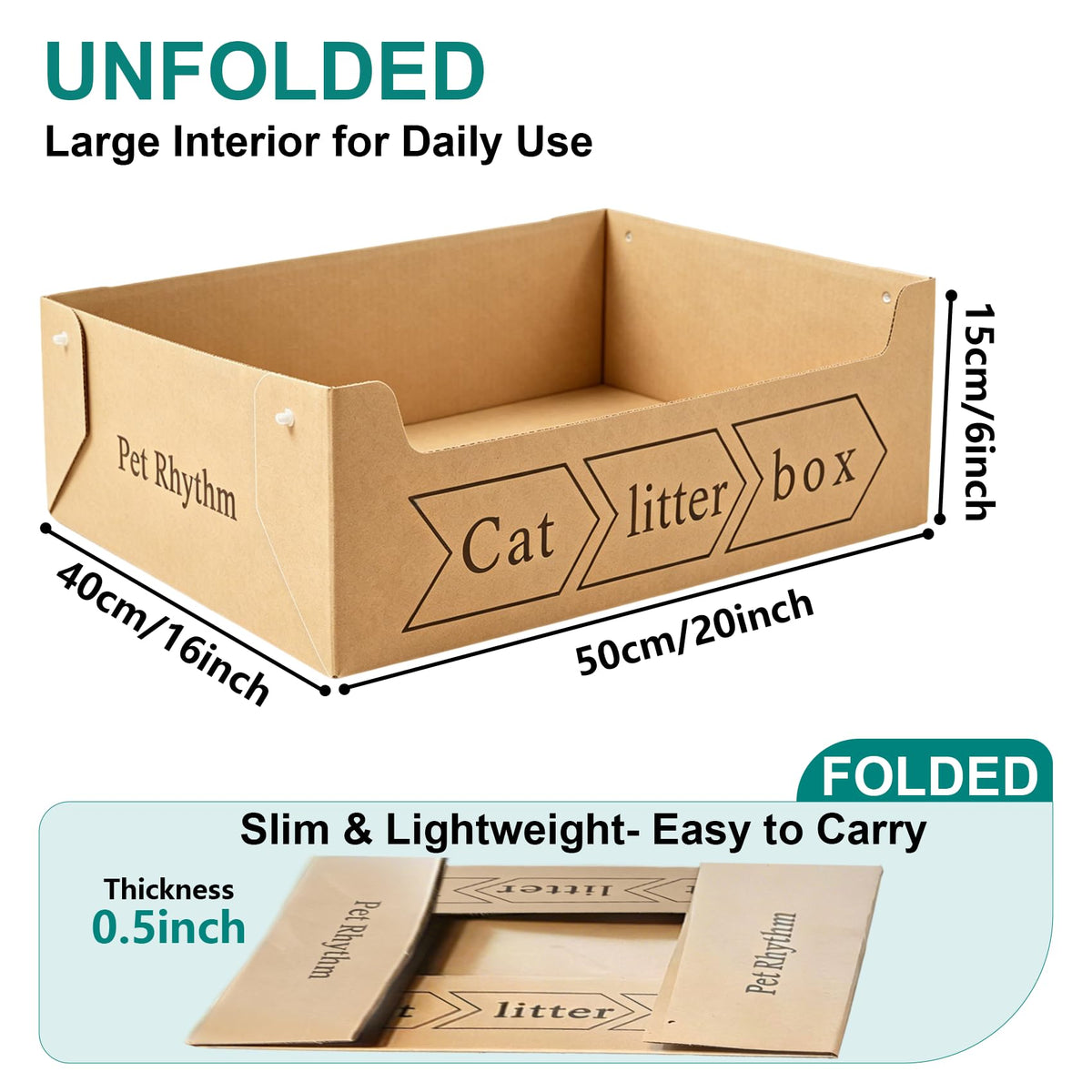 Disposable Cat Litter Box 3 Pack X47480
