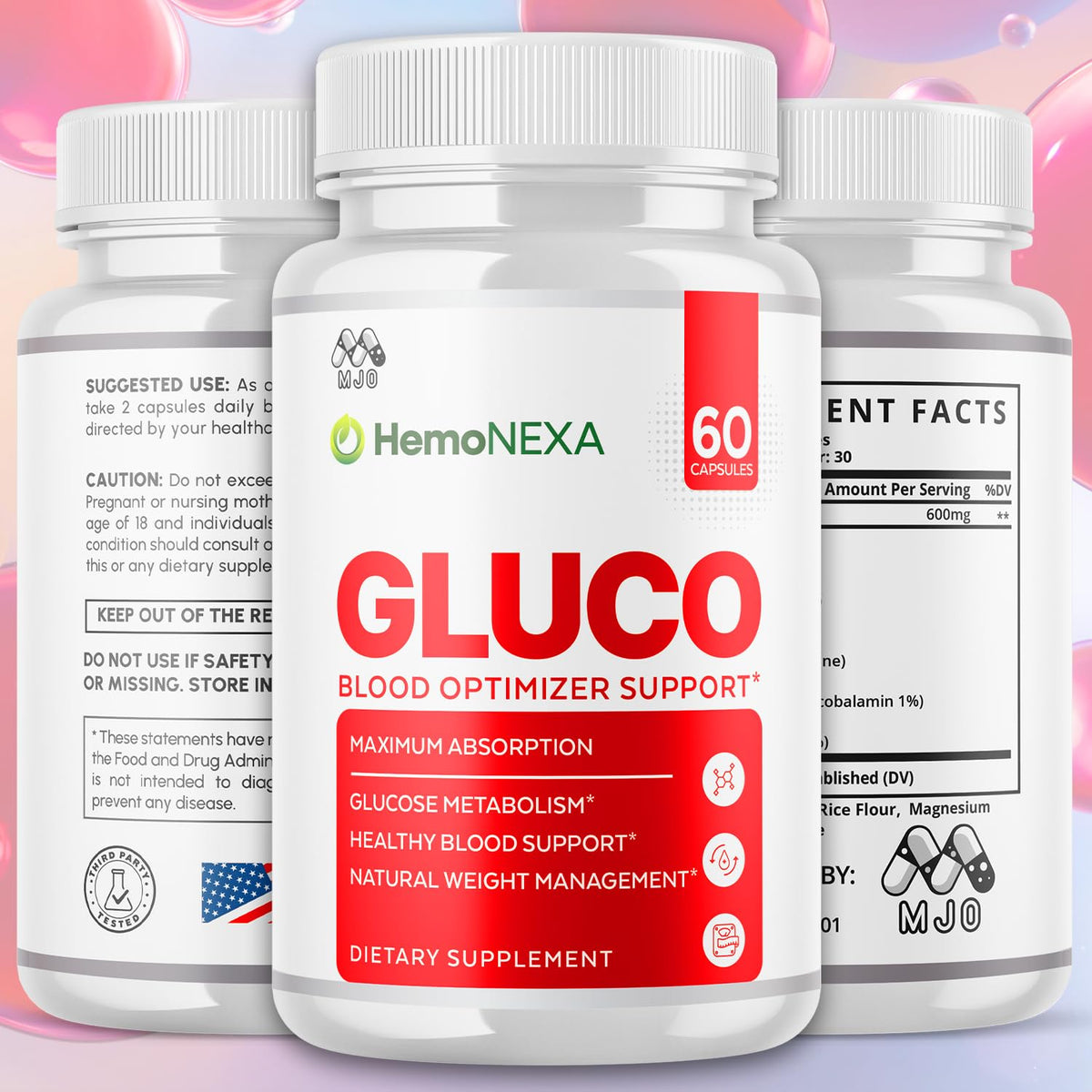 3 Pack 180 Capsules T63256