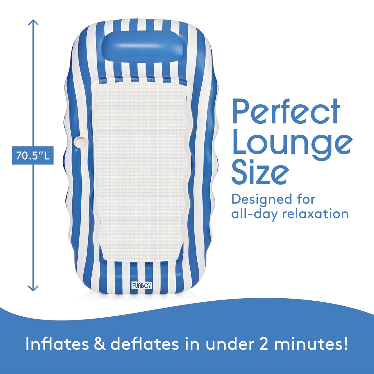 Striped Mesh Pool Lounger U454979
