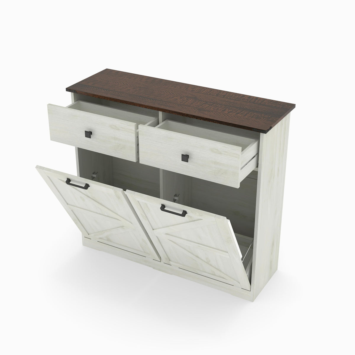 20 Gallon Tilt Out Trash Can Cabinet D743