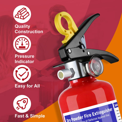 2 Pack 2.5 lb ABC Dry Chemical Fire Extinguisher R50439
