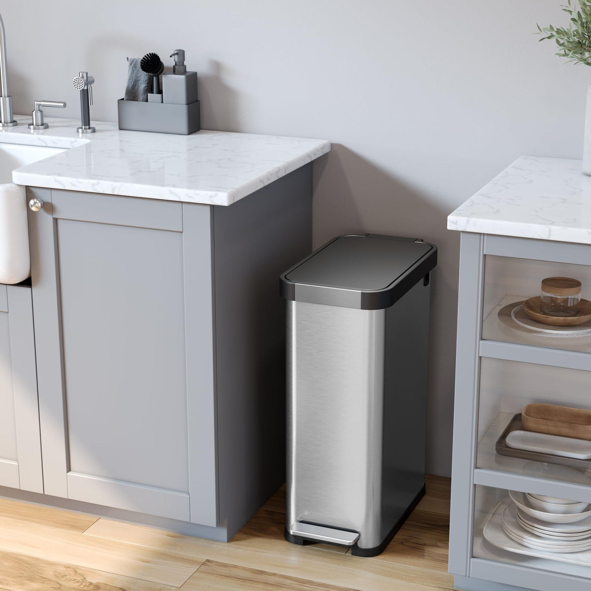 13.2 Gallon Kitchen Trash Can with Odor Filter S6264
