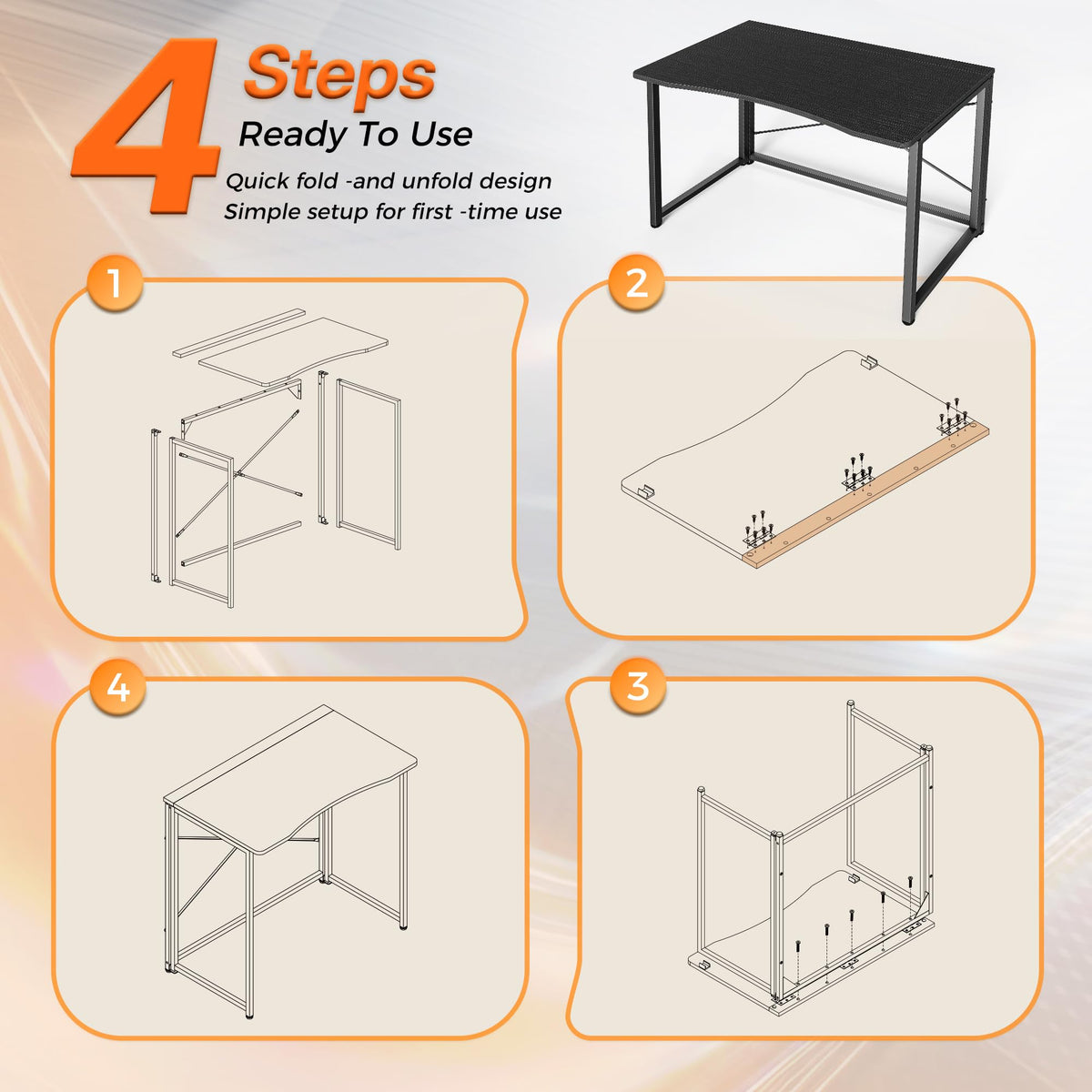 Folding Desk 31.5 Inch Q707657