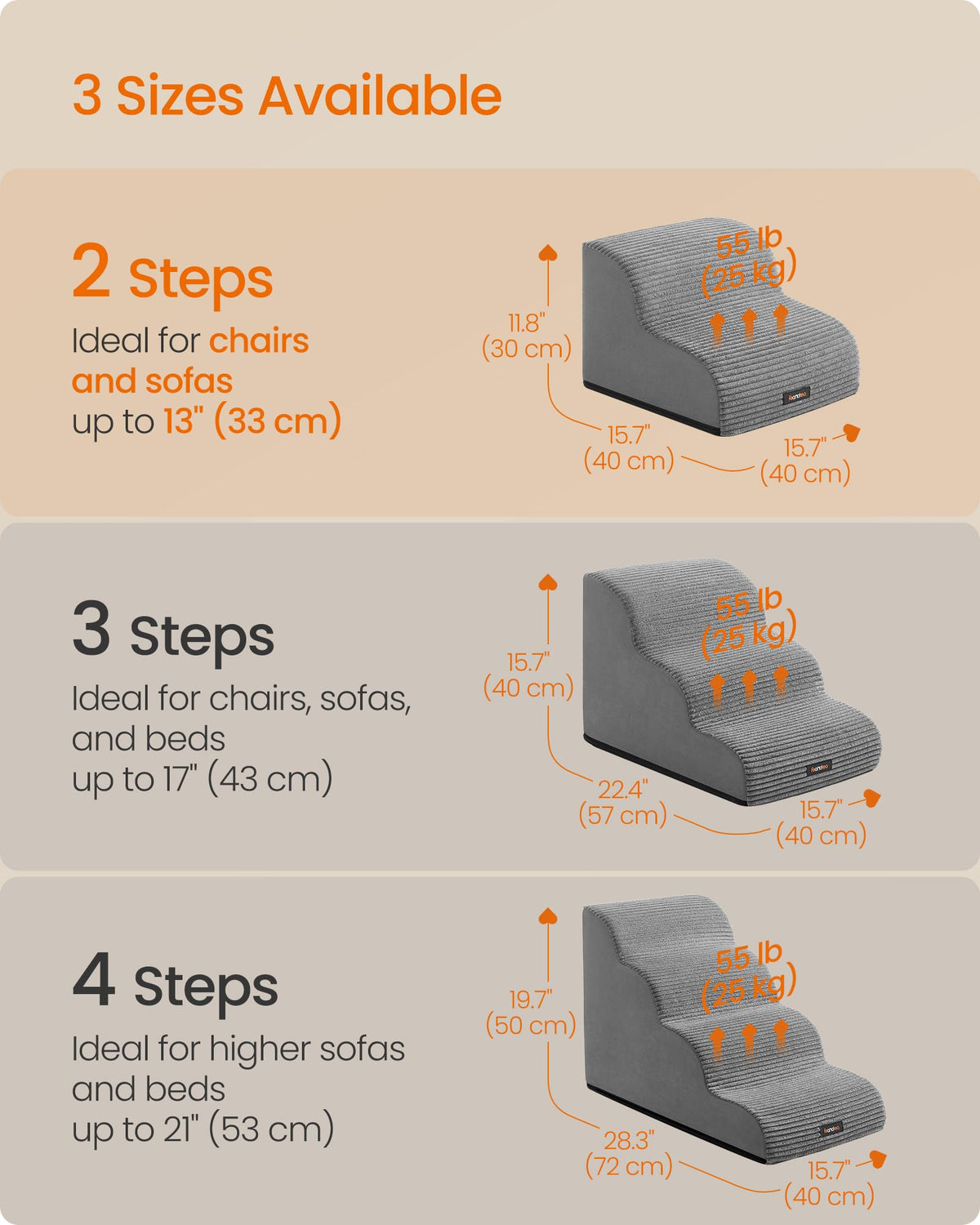 2-Step Dog Stairs K4714