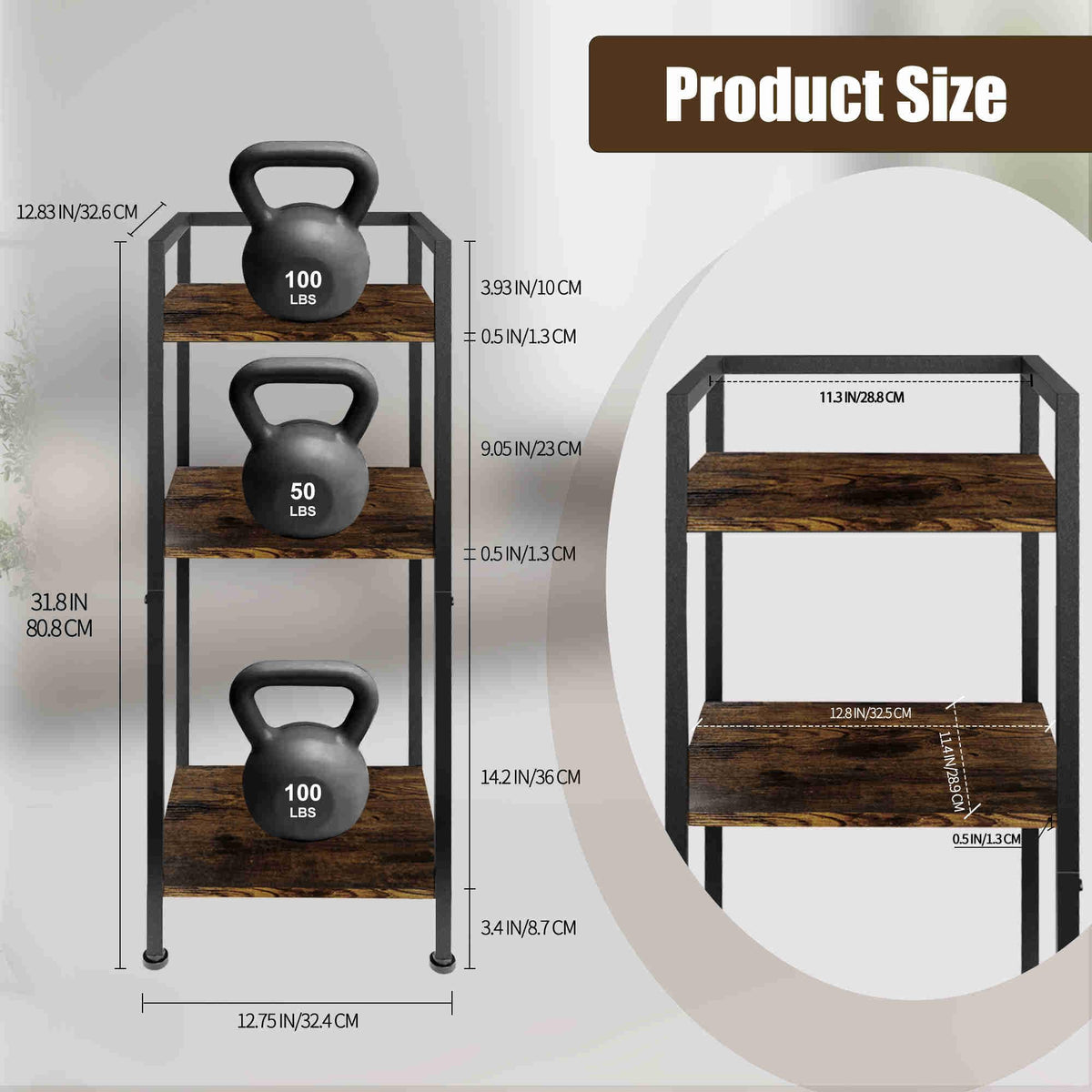 5 Gallon 3-Tier Metal Water Dispenser Stand K774773