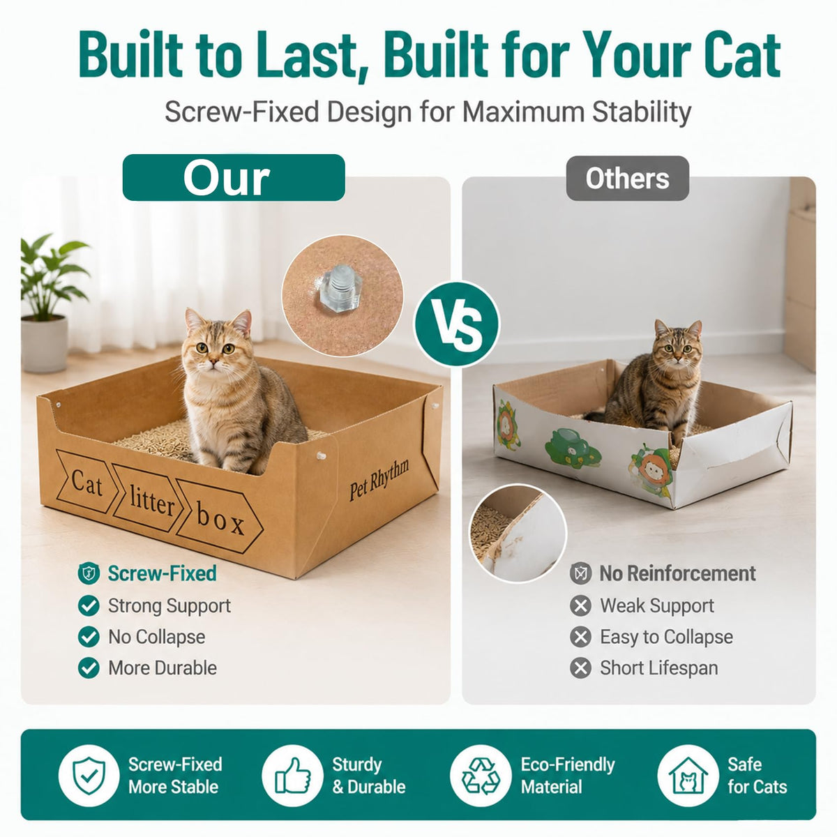 Disposable Cat Litter Box 3 Pack X47480